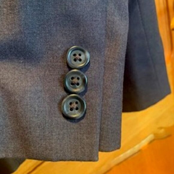 Calvin Klein Boy's Formal Separate Suit Jacket Blazer Gray Fully Lined Size 18R - Picture 4 of 8